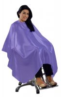 Capa de Cetim Lil�s para Cabeleireiro