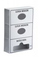 Dispenser Triplo 2 Luvas Descart�veis e 1 M�scara Descart�vel