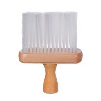 Pincel Espanador Barbeiro e Cabeleireiro com cabo de Madeira 