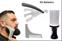 Kit Barbeiro Navalhete, Espanador e Alinhador de Barba