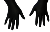 Luva Descart�vel Black Nitr�lica Tam P - 5 pares