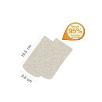 Refil de Lixa Descart�vel para p�s Pop Gr�o 120 Fino Branco com 50 unidades